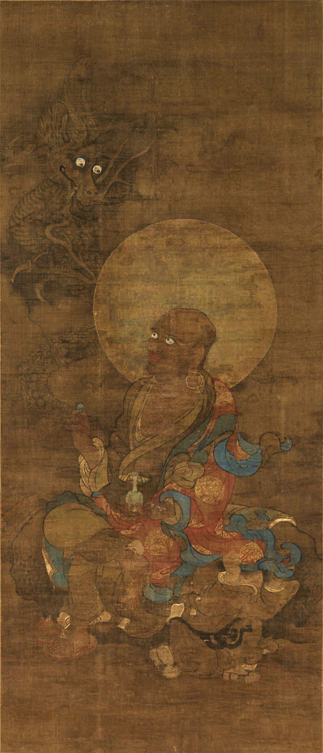 南宋畫(huà)師金大受《十六羅漢圖》