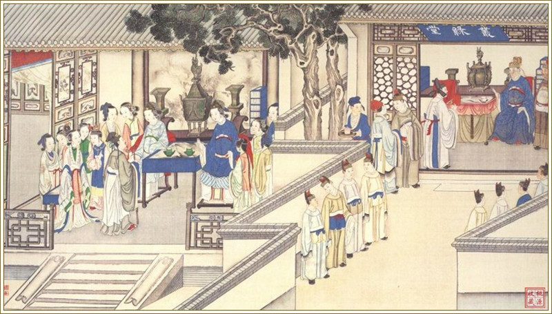 清代畫家孫溫繪畫的全本紅樓夢(mèng)圖（一）