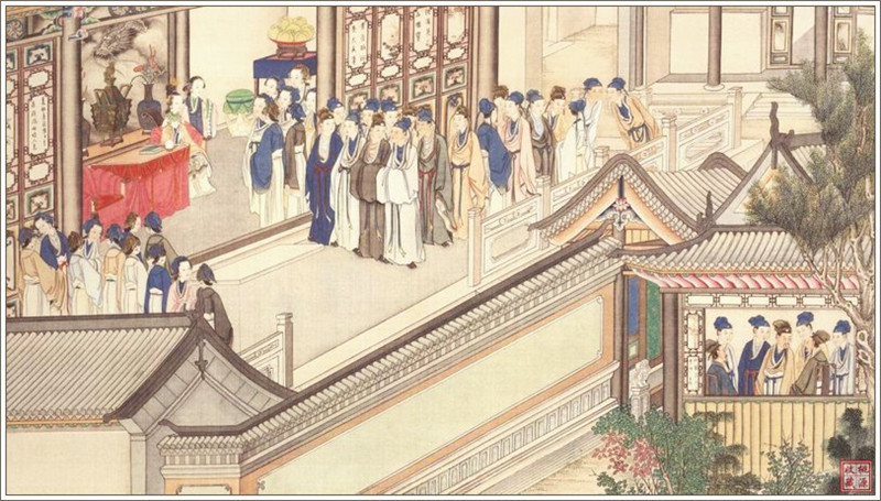 清代畫家孫溫繪畫的全本紅樓夢圖(三)