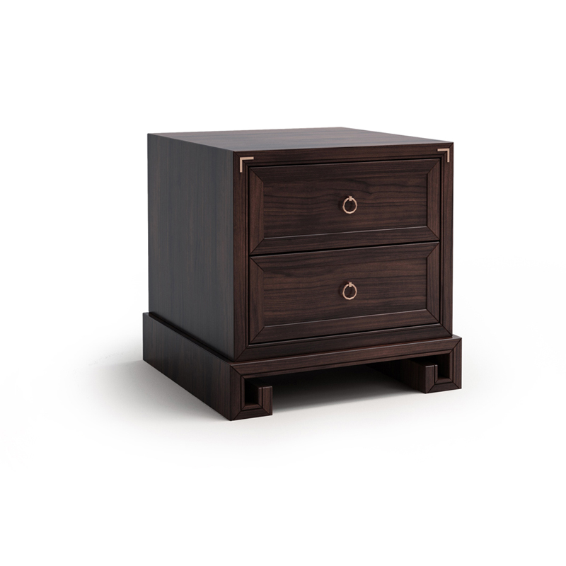 中式實木雙人床1.8米大床，簡約現(xiàn)代樣板房家具