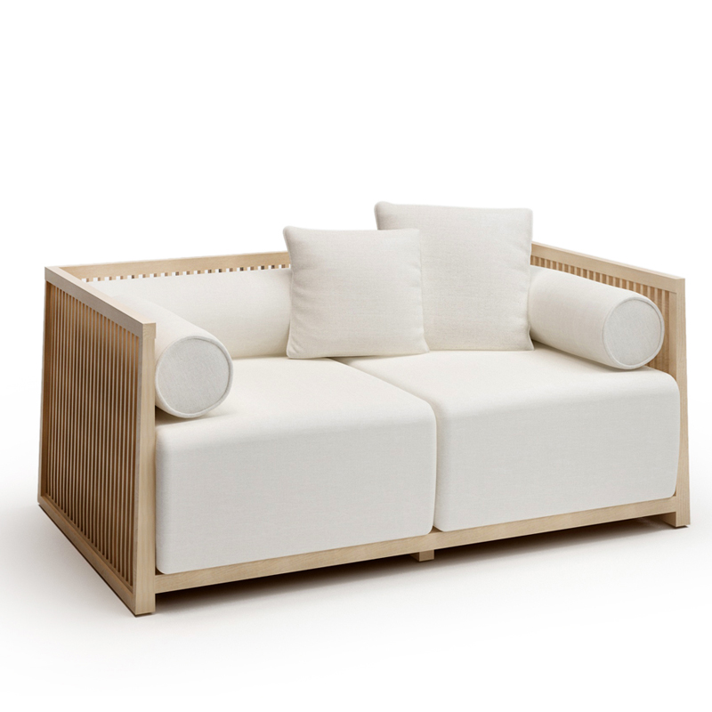 中式實(shí)木沙發(fā)組合，簡(jiǎn)約現(xiàn)代客廳布藝沙發(fā)