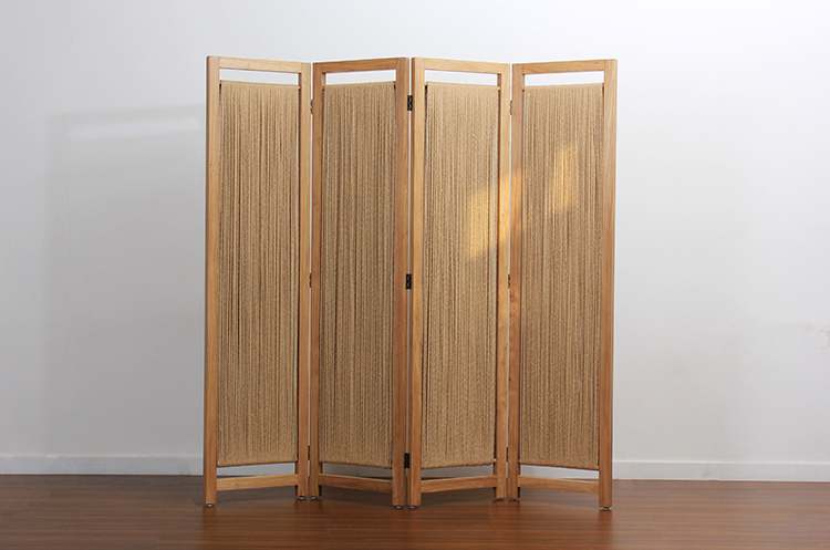 實(shí)木屏風(fēng)隔斷玄關(guān)，現(xiàn)代簡(jiǎn)約中式折屏