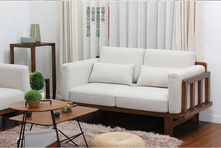 老榆木實(shí)木沙發(fā)，中式家居簡(jiǎn)約風(fēng)