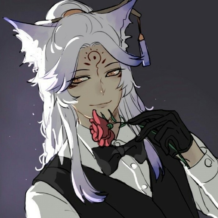 陰陽(yáng)師大天狗和妖狐古風(fēng)頭像，男生頭像帥氣