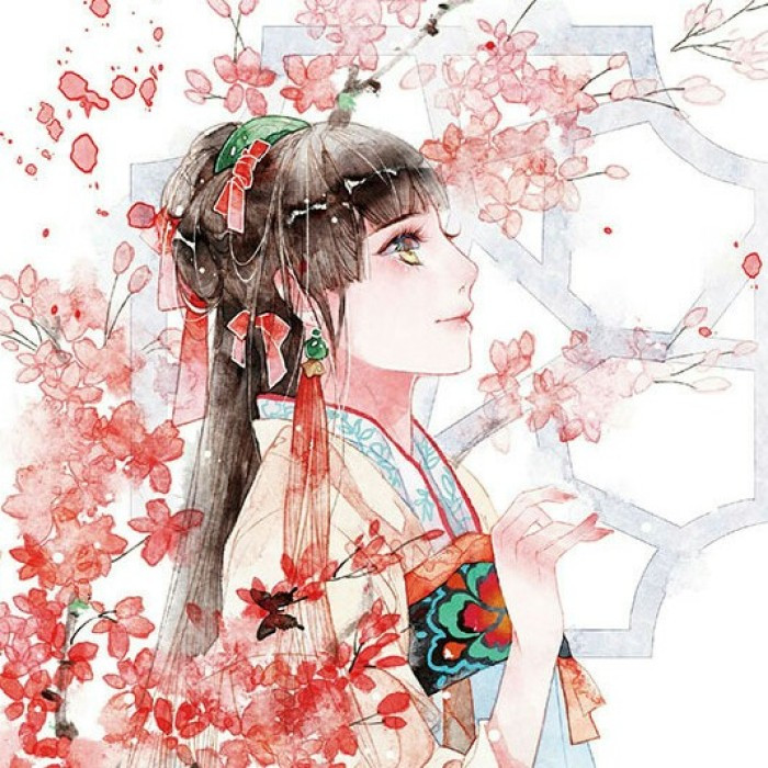 柔美淡雅女子古風(fēng)頭像，古典女子qq頭像