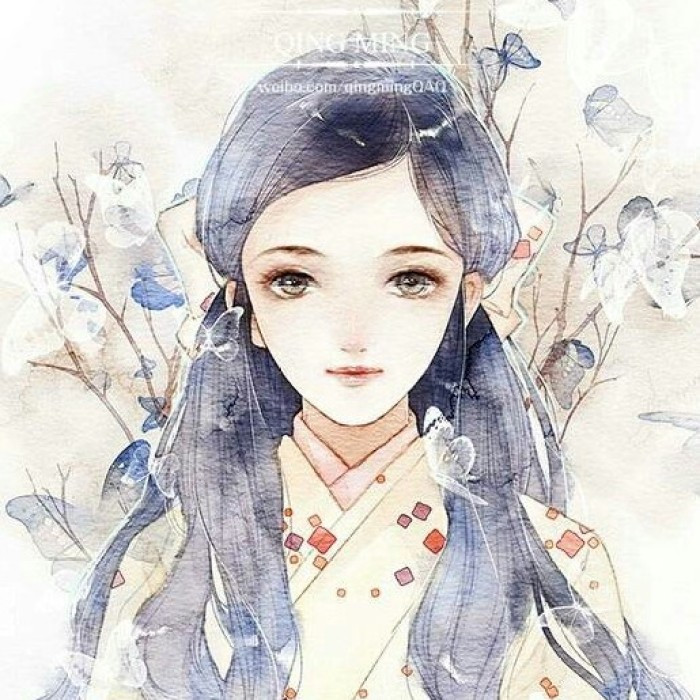 柔美淡雅女子古風(fēng)頭像，古典女子qq頭像