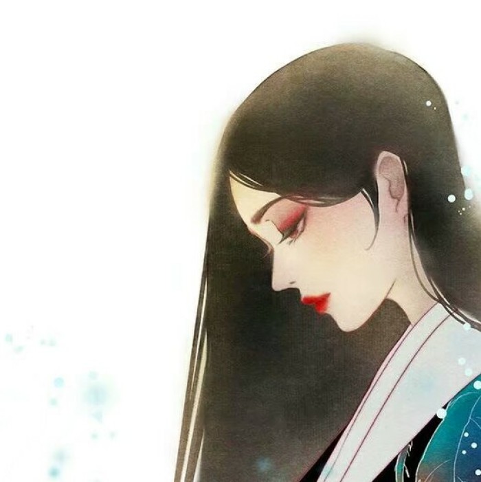 古典唯美女子頭像，水彩風(fēng)女生頭像