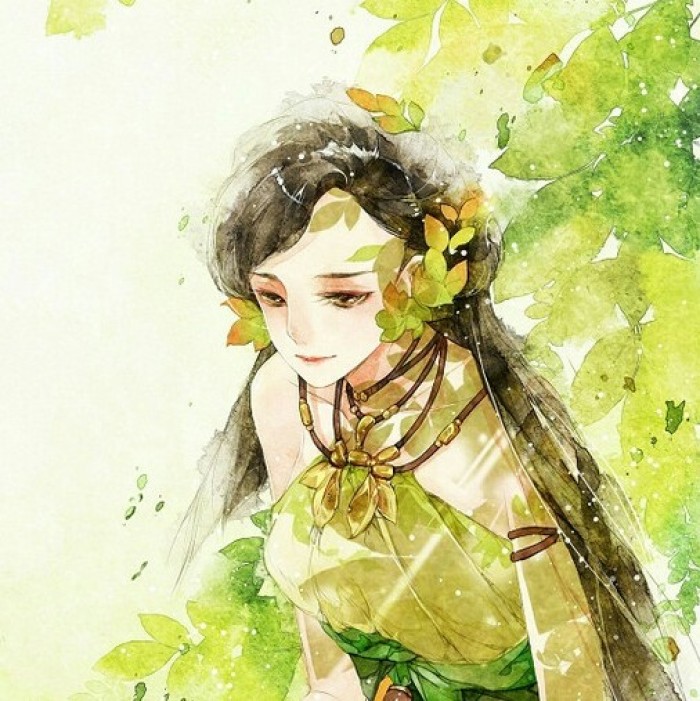 水墨風(fēng)古典女子頭像，古風(fēng)唯美頭像。