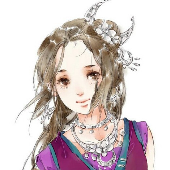 水墨風(fēng)古典女子頭像，古風(fēng)唯美頭像。