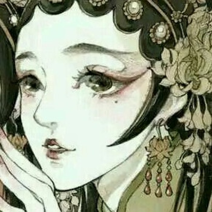 動(dòng)漫古風(fēng)女子閨蜜頭像，好姐妹qq頭像