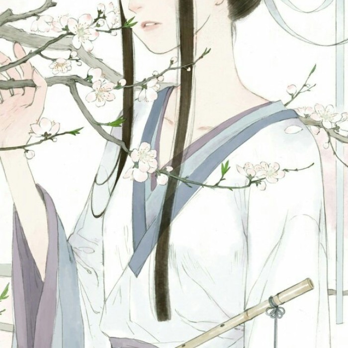 清雅風(fēng)格古典女生頭像，動(dòng)漫水彩古風(fēng)頭像