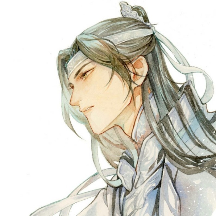 雅致男子古風(fēng)頭像，劍眉星目古典男生頭像