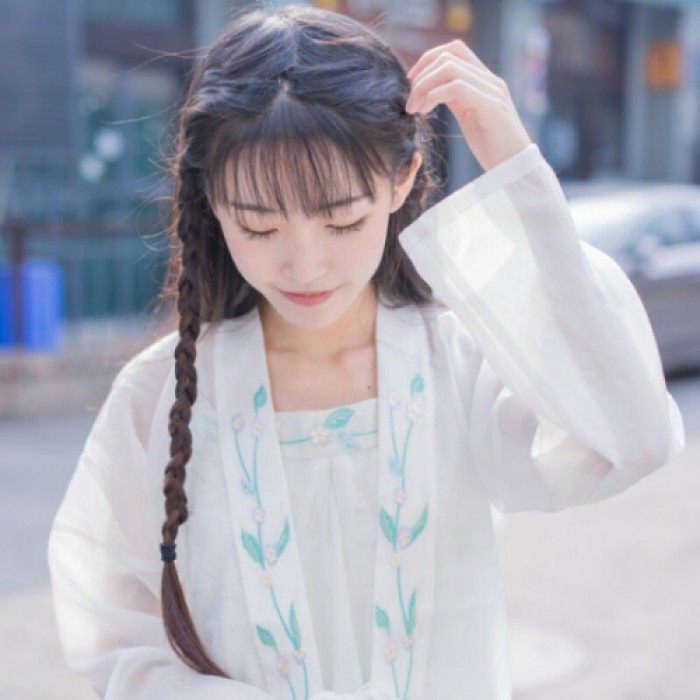 淡雅古裝女子頭像，清幽古風頭像真人