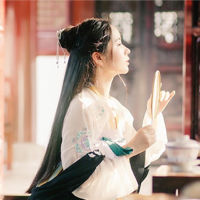 粉妝玉琢的女子古風(fēng)頭像，家佳樂文學(xué)女生頭像
