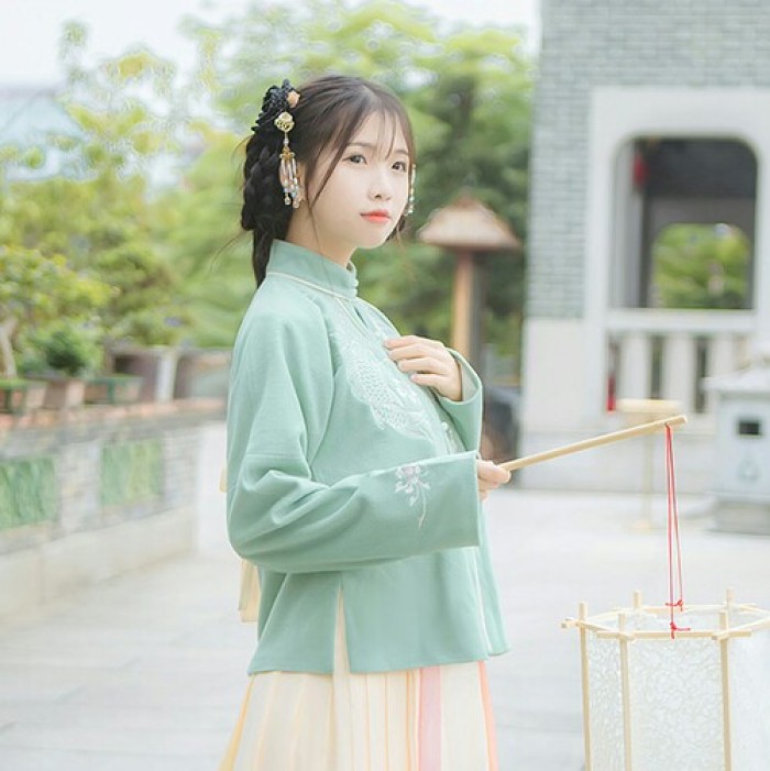 溫柔可人古風(fēng)漢服女子頭像，端莊秀麗女生頭像