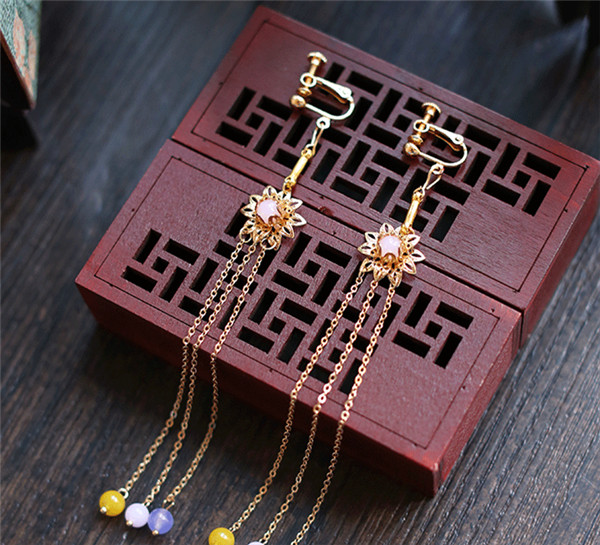 中式古典純手工發(fā)飾，婚禮頭飾蝴蝶彩珠