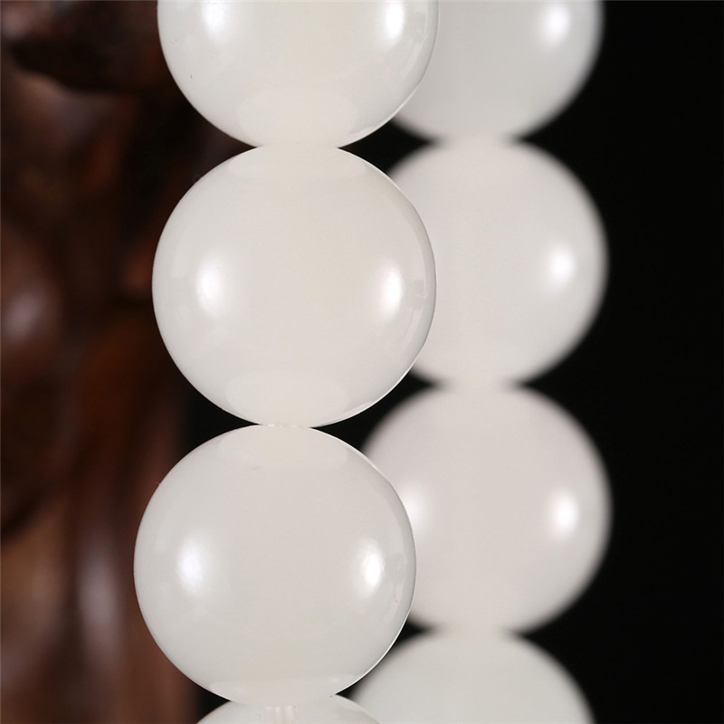 天然和田玉玉石手串，新疆白玉男女手飾