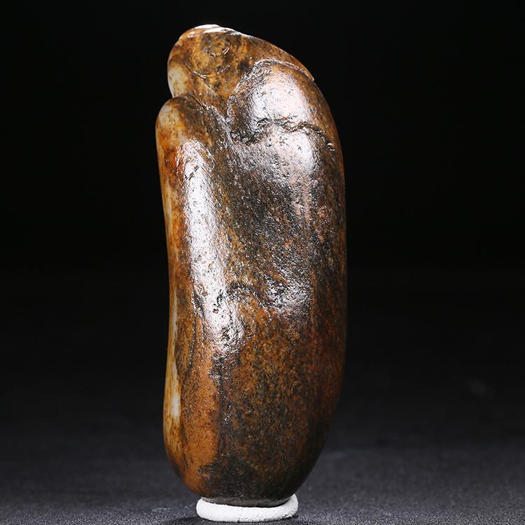 天然白玉壽星手玩件，和田玉掛件籽料