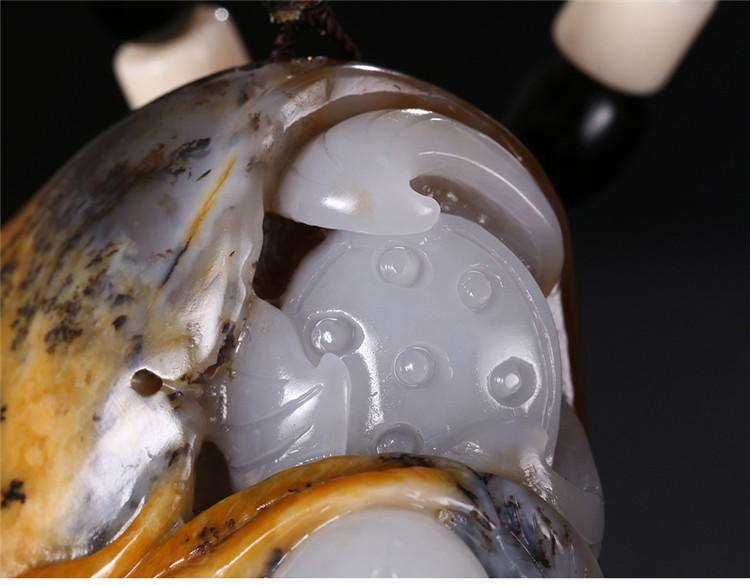 裸女玉貴人玉石手把件，和田玉籽料手玩件蘇工