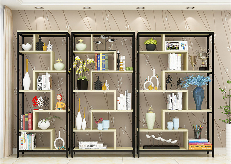 簡(jiǎn)約中式博古架隔斷多寶閣，古董架書架奇石架