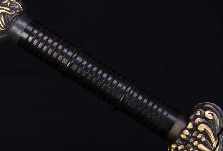 正宗寶劍銅裝乾隆佩劍，花紋鋼君子寶劍