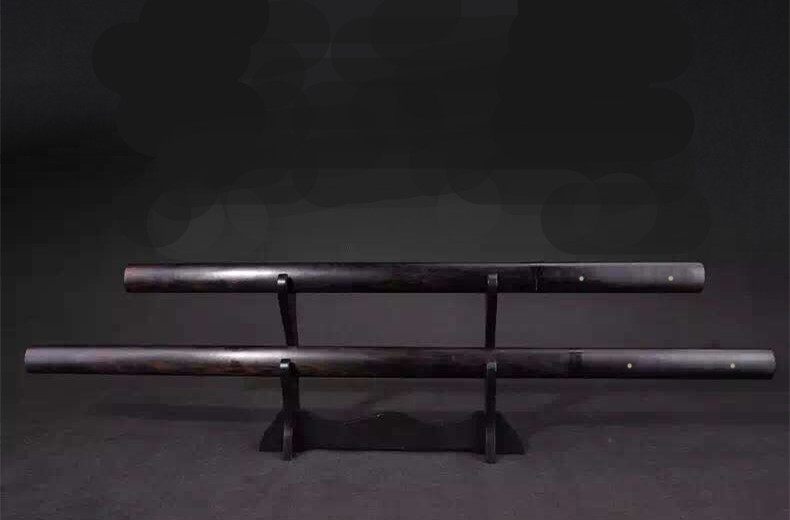 紫檀八面唐劍冷兵器，刀劍手工花紋鋼一體長(zhǎng)劍