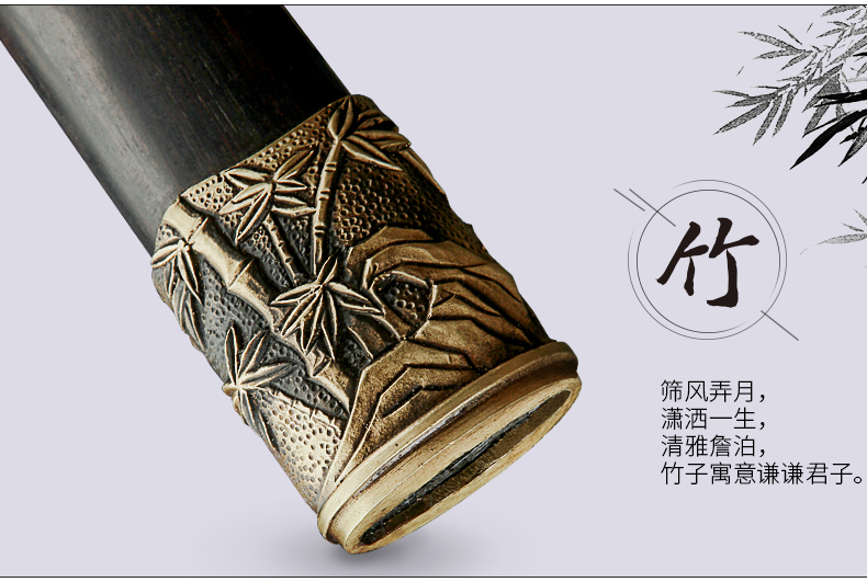 梅蘭竹菊八面四君子劍，中國(guó)傳統(tǒng)象征紋飾寶劍