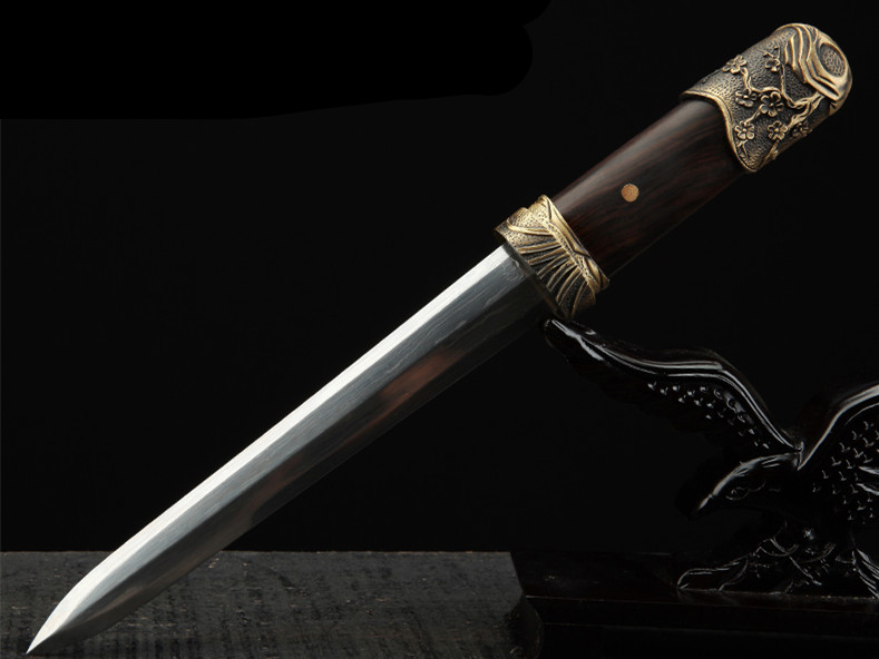 梅蘭竹菊八面四君子劍，中國傳統(tǒng)象征紋飾寶劍