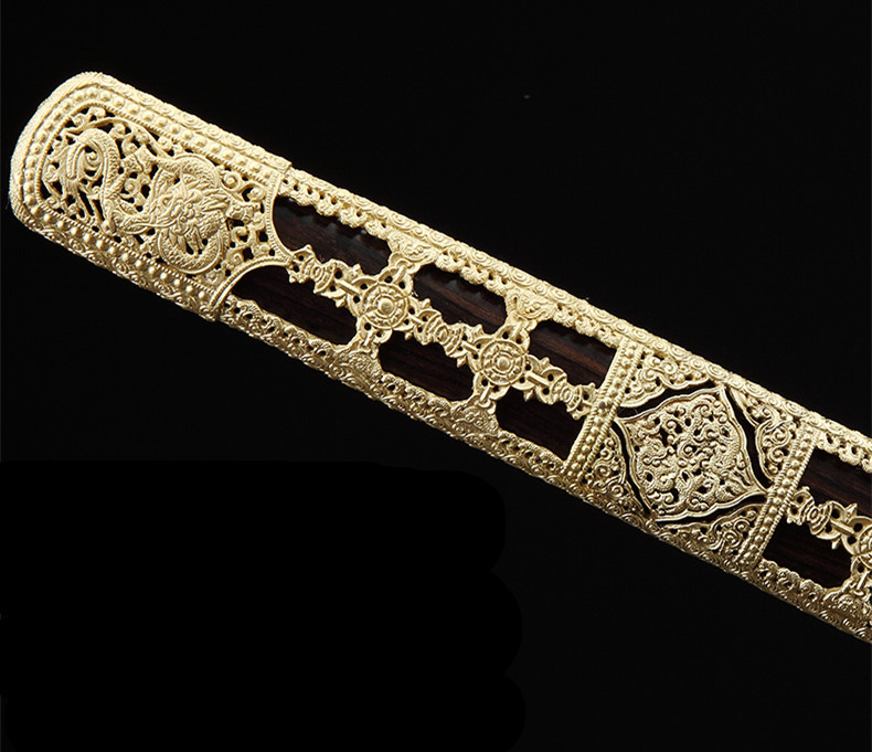 明朝御制大永樂(lè)劍，手工寶劍花紋鋼劍