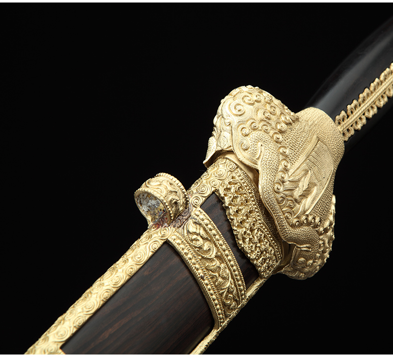 明朝御制大永樂(lè)劍，手工寶劍花紋鋼劍