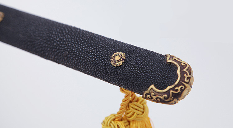 唐劍霜明燒刃長刀一體長劍，唐手工兵器刀劍