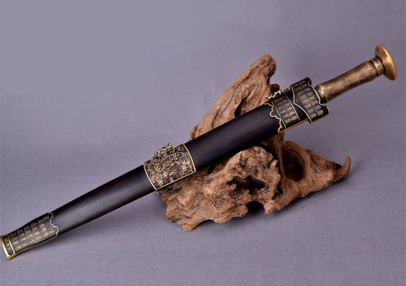 佰壽劍老人祝壽禮品，短劍手工藝術品