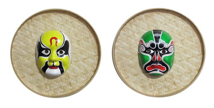 京劇川劇臉譜面具，家佳樂(lè)文學(xué)民間手工裝飾品