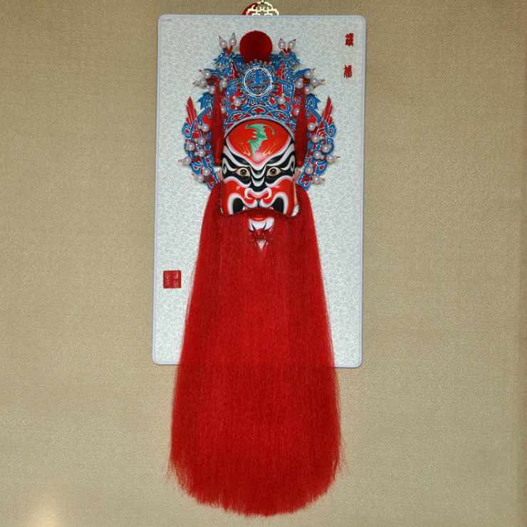 鐘馗京劇臉譜掛件，鎮(zhèn)宅辟邪工藝品家具掛件
