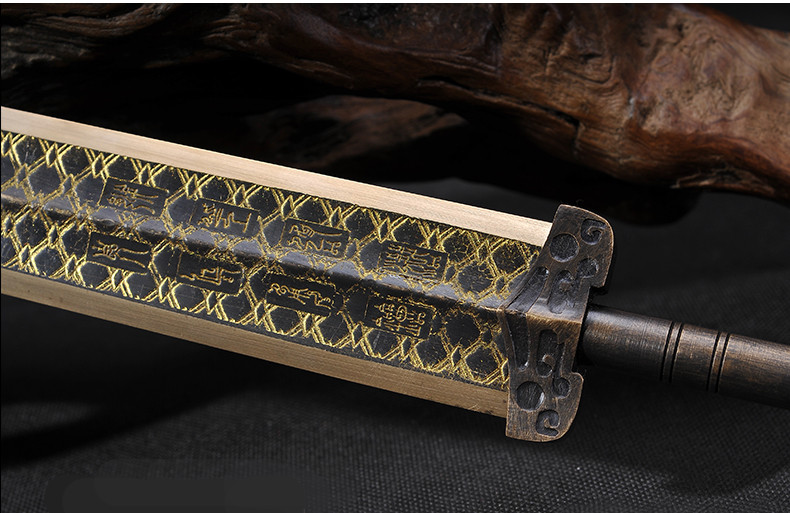 越王勾踐劍青銅劍，仿古兵器寶劍圖片