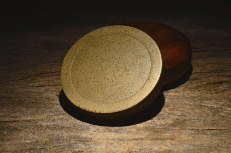 老坑黃魚子原石籽料硯臺，四大名硯歙硯硯臺