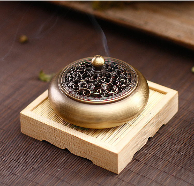 古韻純銅生活家居檀香爐，沉香熏香爐盤香爐。