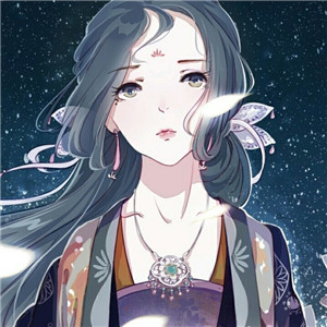 手繪風(fēng)格華貴古風(fēng)女子頭像，動(dòng)漫頭像女生頭像