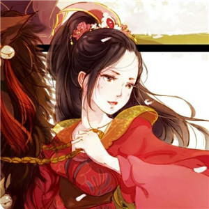 手繪風(fēng)格華貴古風(fēng)女子頭像，動(dòng)漫頭像女生頭像