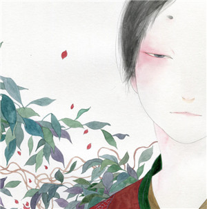 手繪風(fēng)格華貴古風(fēng)女子頭像，動(dòng)漫頭像女生頭像