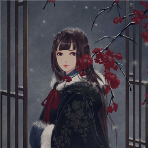 冬日飛雪女子古風(fēng)頭像，好看的動(dòng)漫頭像