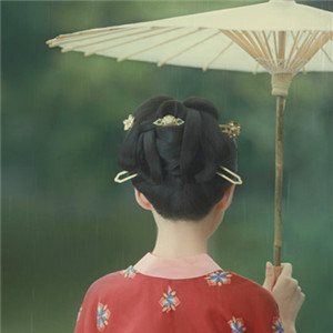 煙雨迷蒙古風女子頭像，漢服真人頭像qq頭頭像