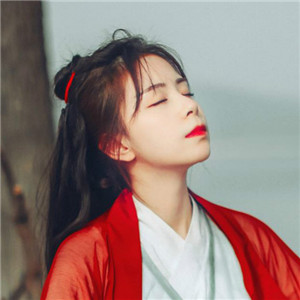 俠骨柔情女子古風(fēng)頭像大全，紅衣似火灼人眼