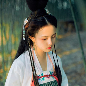 竹青風(fēng)悠女子清雅古風(fēng)頭像，唯美女生真人頭像