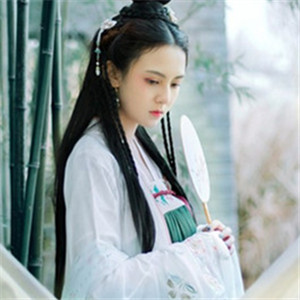 竹青風(fēng)悠女子清雅古風(fēng)頭像，唯美女生真人頭像