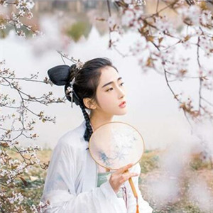櫻花樹下古風(fēng)女子頭像，真人古風(fēng)頭像大全