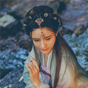 星輝光影漢服古風(fēng)女子頭像，妖媚女生頭像