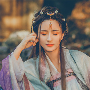 星輝光影漢服古風(fēng)女子頭像，妖媚女生頭像