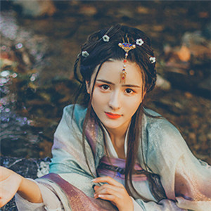 星輝光影漢服古風(fēng)女子頭像，妖媚女生頭像