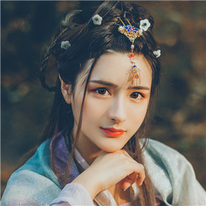 星輝光影漢服古風(fēng)女子頭像，妖媚女生頭像